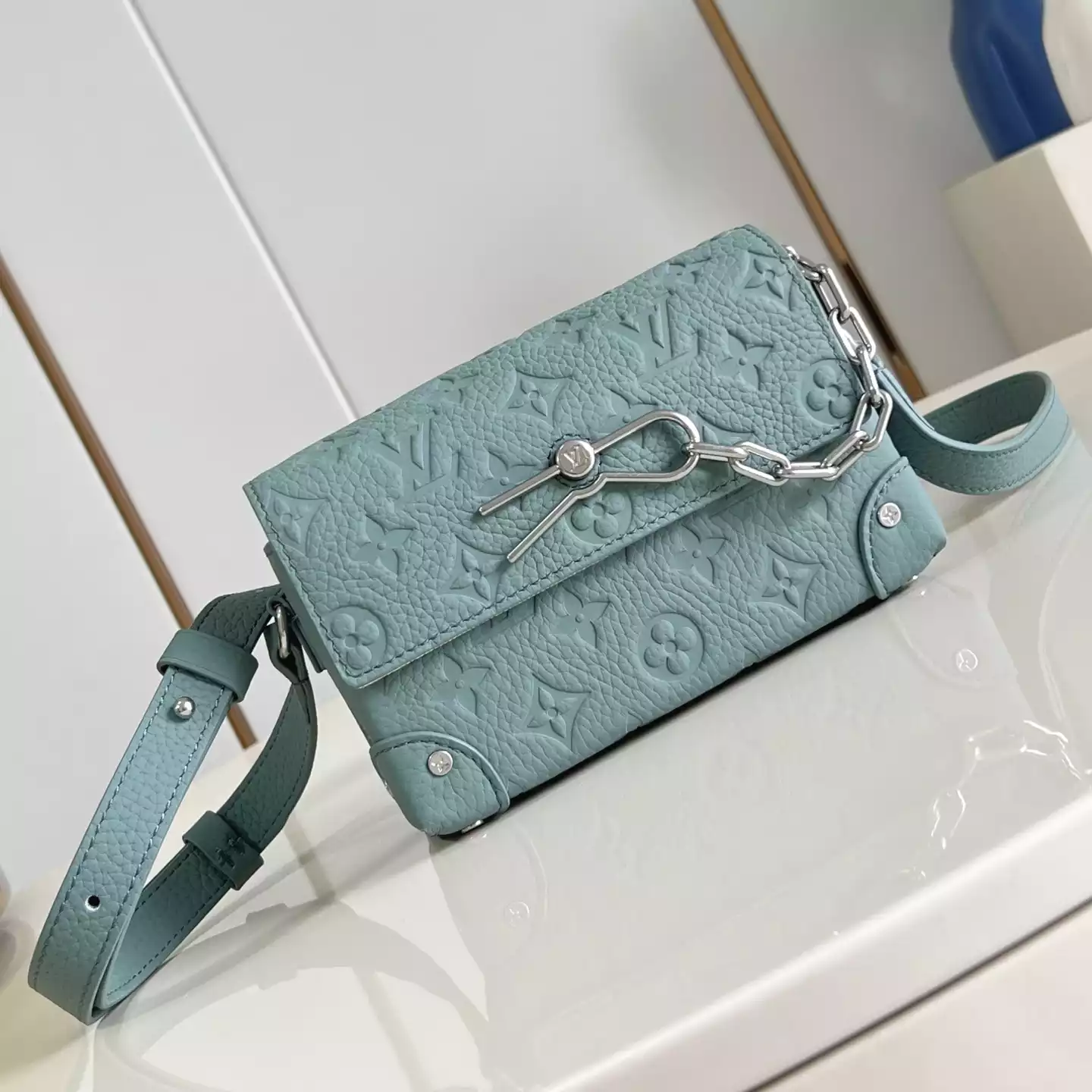 STEAMER BAG MISTY LAKE TAURILLON MONOGRAM M13889 – LW271