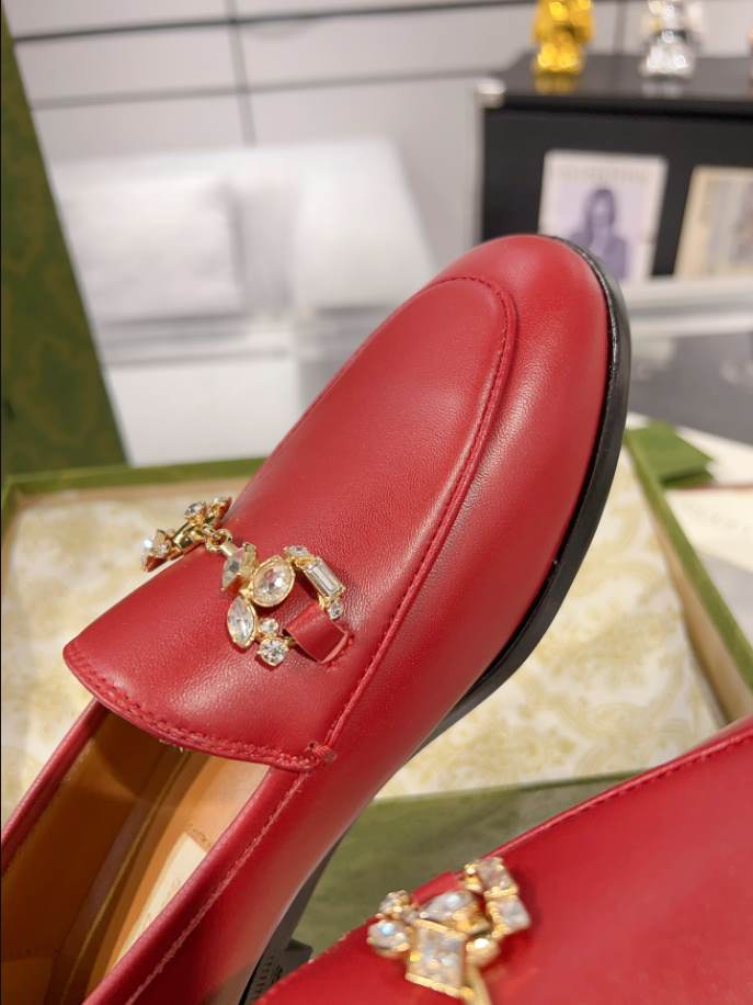 Gucci Jordaan Red Loafer – GL069