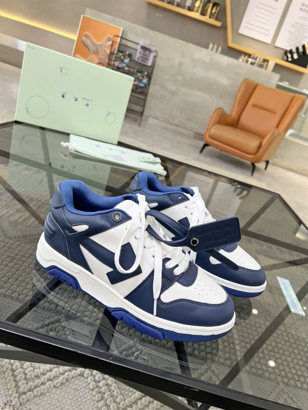 OFF-WHITE OUT OFF OFFICE CALF LEATHER WHITE ROYAL IN BLUE – OFW016