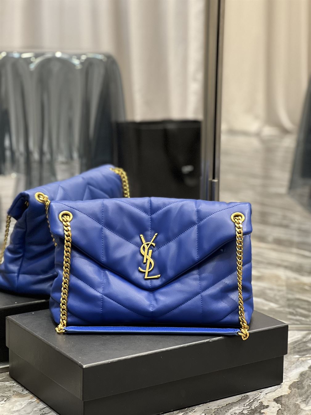 YSL PUFFER TOY BLUE BAG – YB021