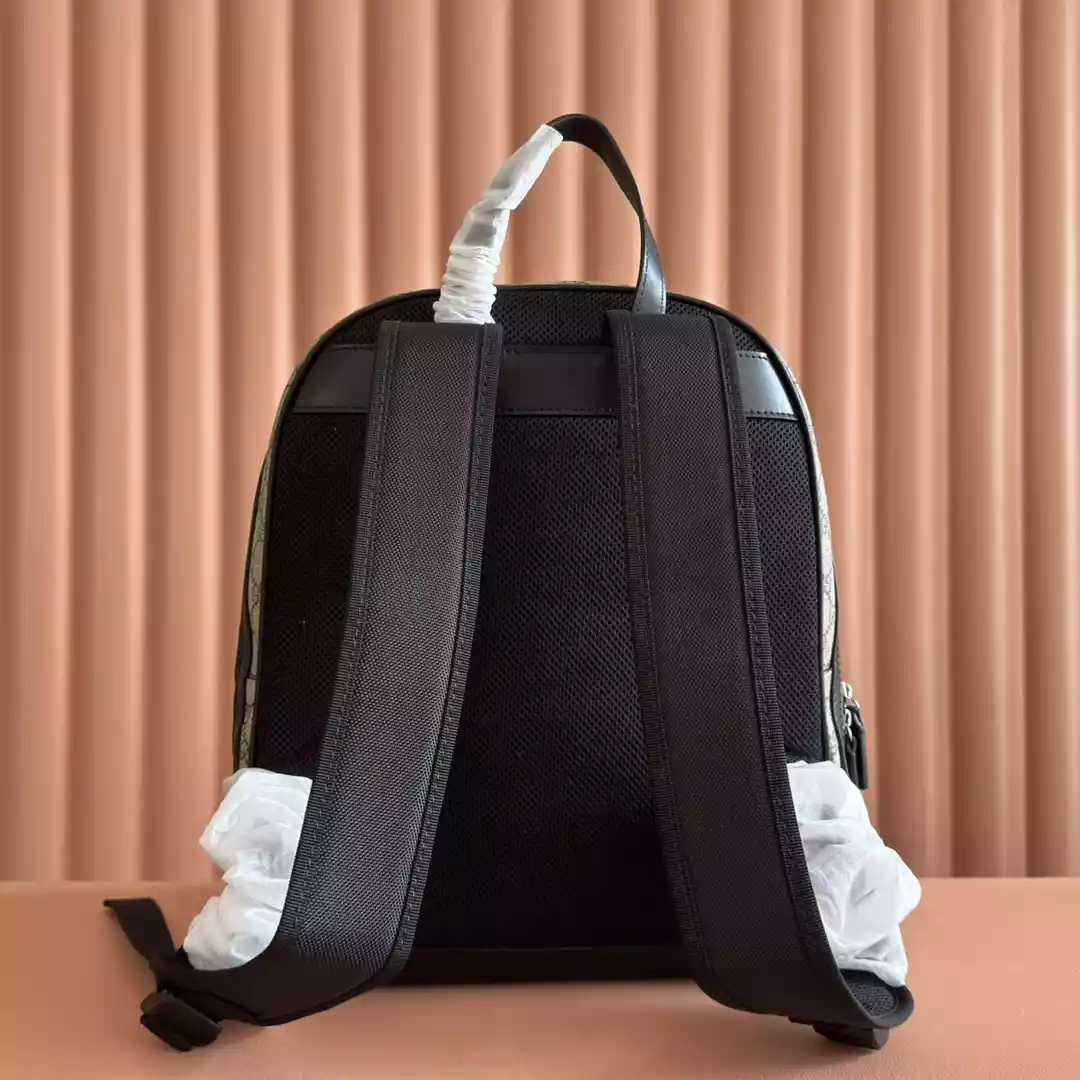 Gucci GG Supreme Men’s Backpack Brown Black – BG069