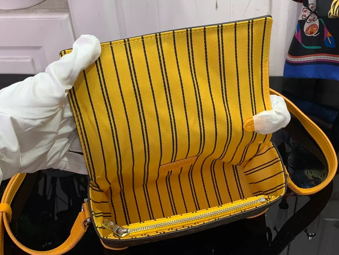 Louis Vuitton Steamer Wearable Wallet Yellow Safran Monogram Macassar – LW146