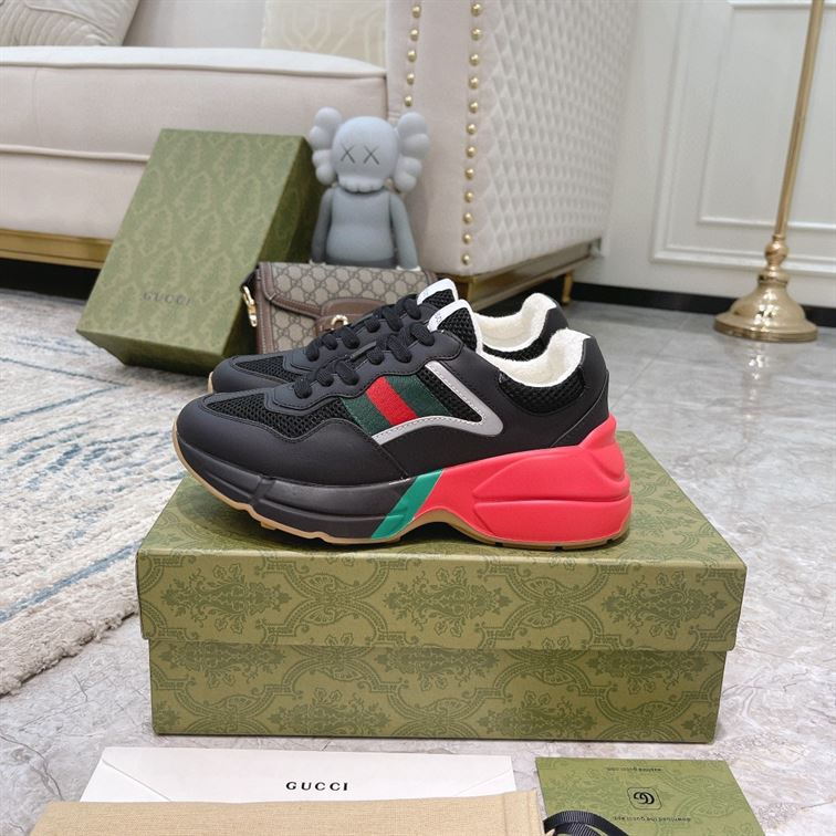 GUCCI RHYTON SNEAKER IN RED BLACK – GCC099