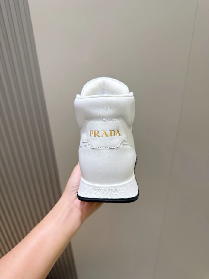 PRADA BRUSHED LEATHER SNEAKERS – PRS073