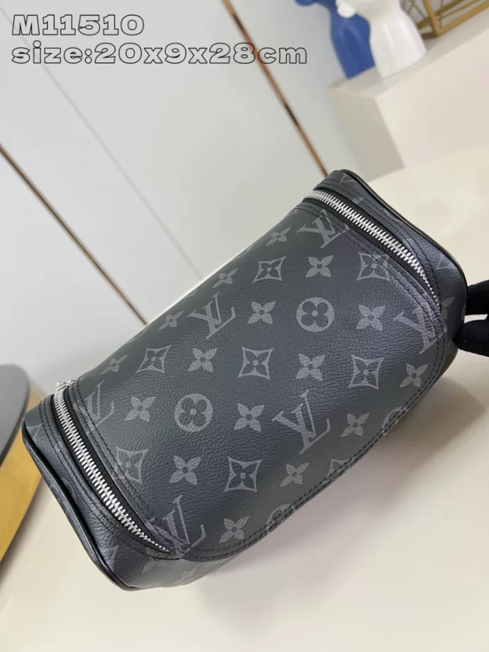 Louis Vuitton Toiletry Bag Black Monogram Eclipse Canvas – LW151