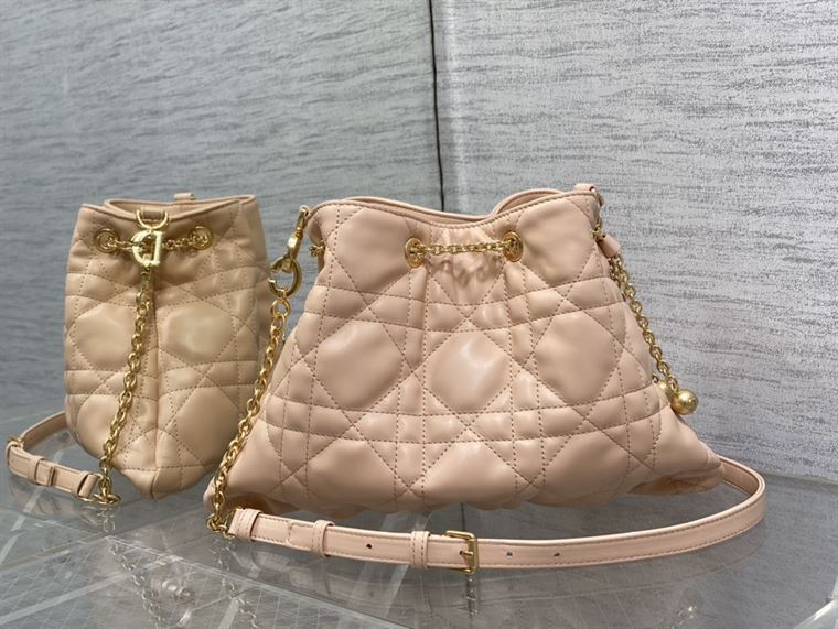 DIOR MEDIUM DIOR AMMI BAG SAND PINK SUPPLE MACROCANNAGE LAMBSKIN – DOB032