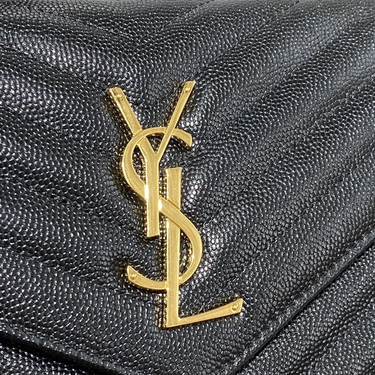 YSL MONOGRAMME CHAIN WALLET BAG BLACK – YB040