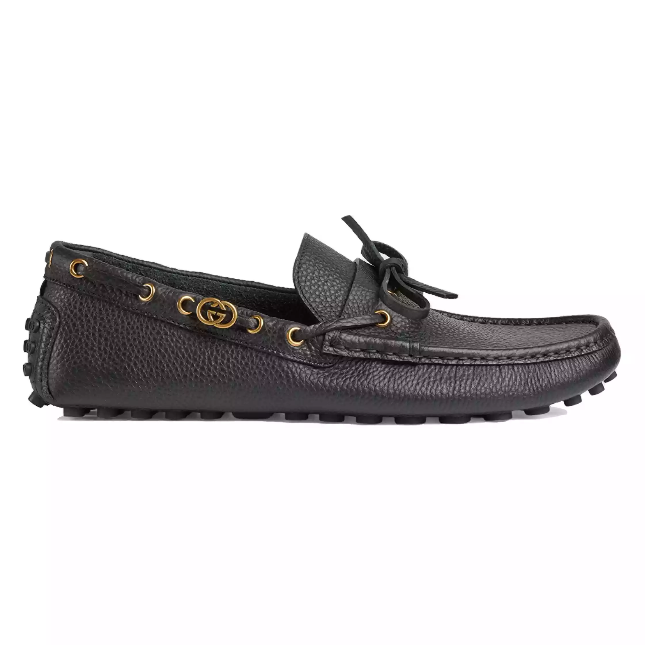 MEN’S DRIVER WITH INTERLOCKING G IN BLACK – GL102