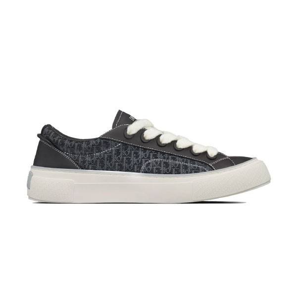 DIOR B33 SNEAKER BLACK SMOOTH CALFSKIN AND DIOR OBLIQUE JACQUARD – DO129
