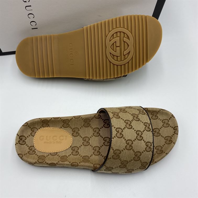 GUCCI GG CANVAS FLIP FLOP SANDAL – GSL001