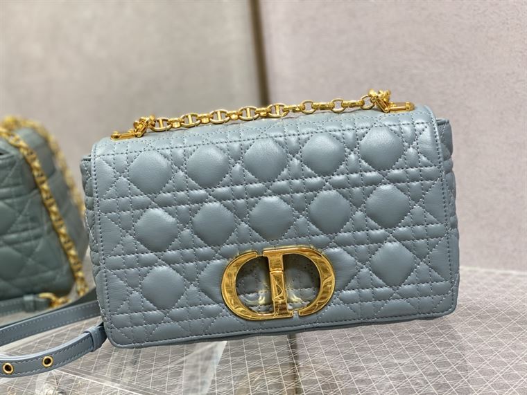 DIOR MEDIUM DIOR CARO BAG BLUE SUPPLE CANNAGE CALFSKIN – DOB108