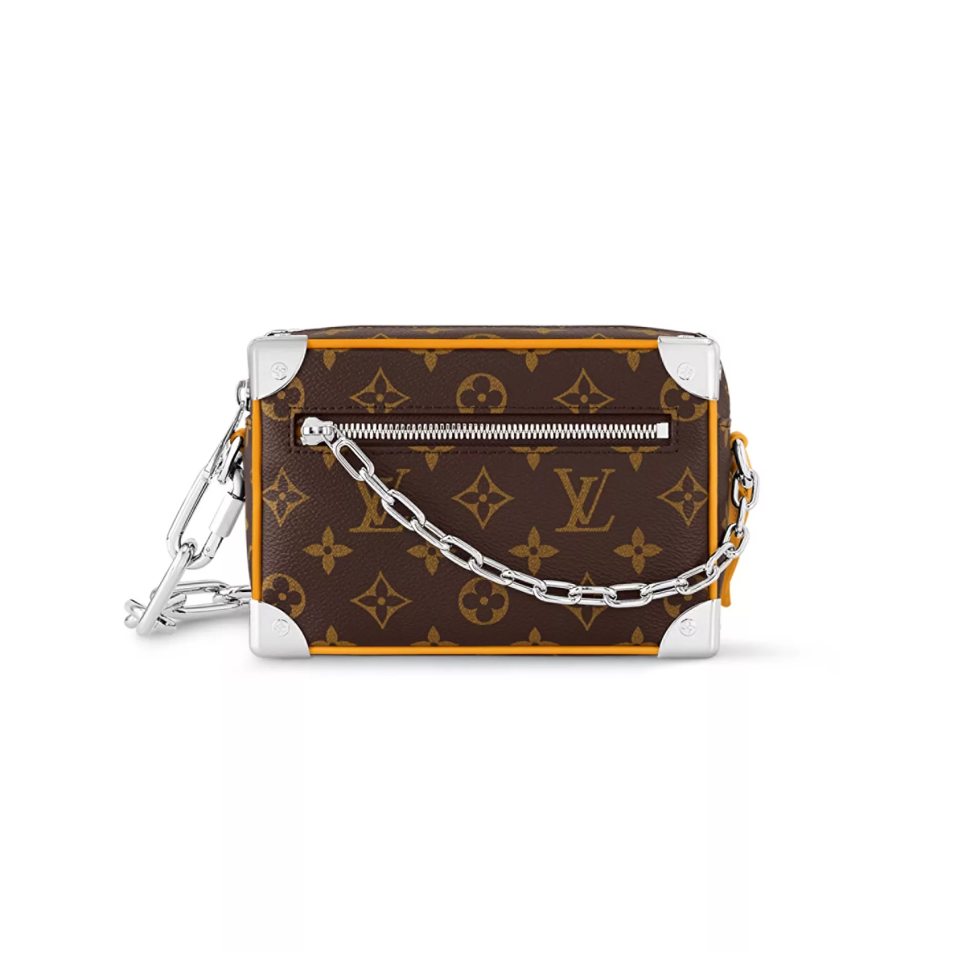 MINI SOFT TRUNK SAFRAN YELLOW MONOGRAM MACASSAR COATED CANVAS AND COWHIDE LEATHER M12767 – LW423