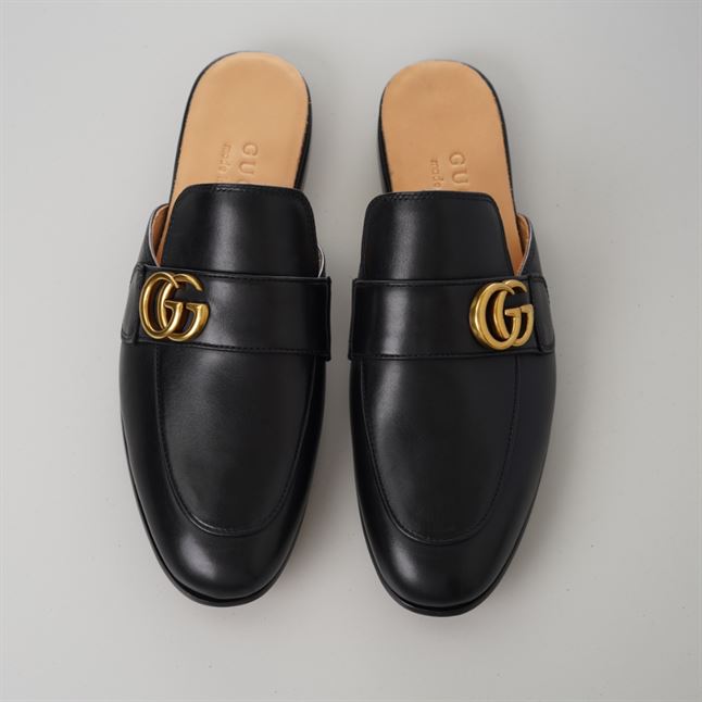GUCCI BLACK PRINCETOWN SLIPPERS – GL032