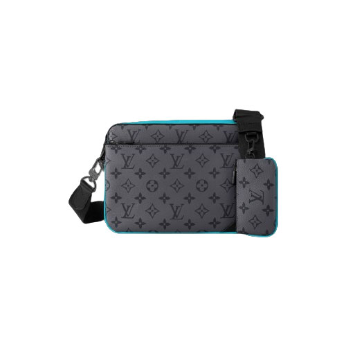 LOUIS VUITTON Trio Messenger Turquoise Blue Bag – LVB080