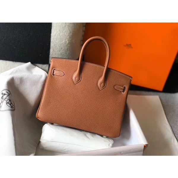 Hermes Birkin 25cm Bag In Gold Clemence Leather GHW – HW011