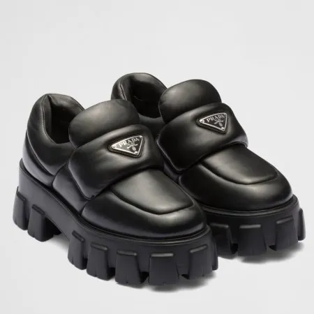 Prada Loafers in Black Soft Padded Nappa Leather – PRL008