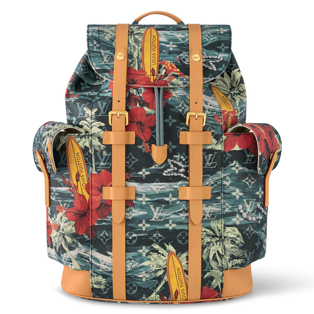 Christopher MM Navy Blue Monogram Surfin’ Canvas – LW163