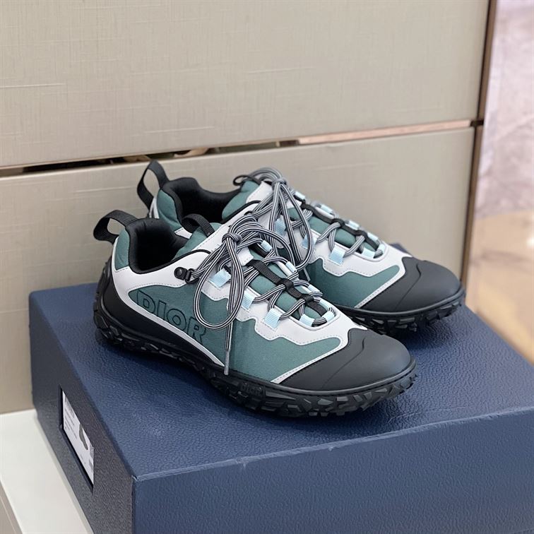 DIORIZON HIKING SHOE GREEN-GREY TECHNICAL MESH AND BLACK RUBBER – DO085