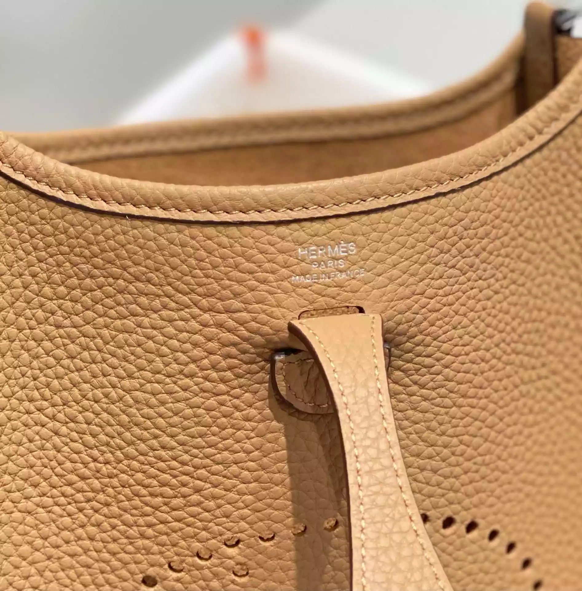 Hermes Evelyne III TPM Bag In Chai Clemence Leather – HW045