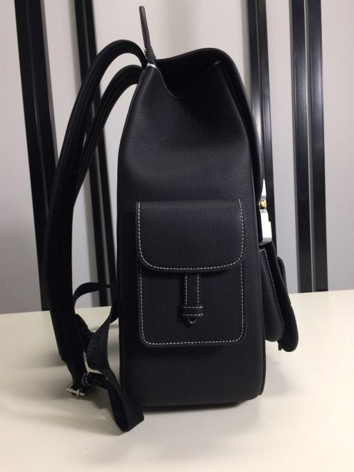 DIOR MAXI GALLOP BACKPACK BLACK GRAINED CALFSKIN – DIO011
