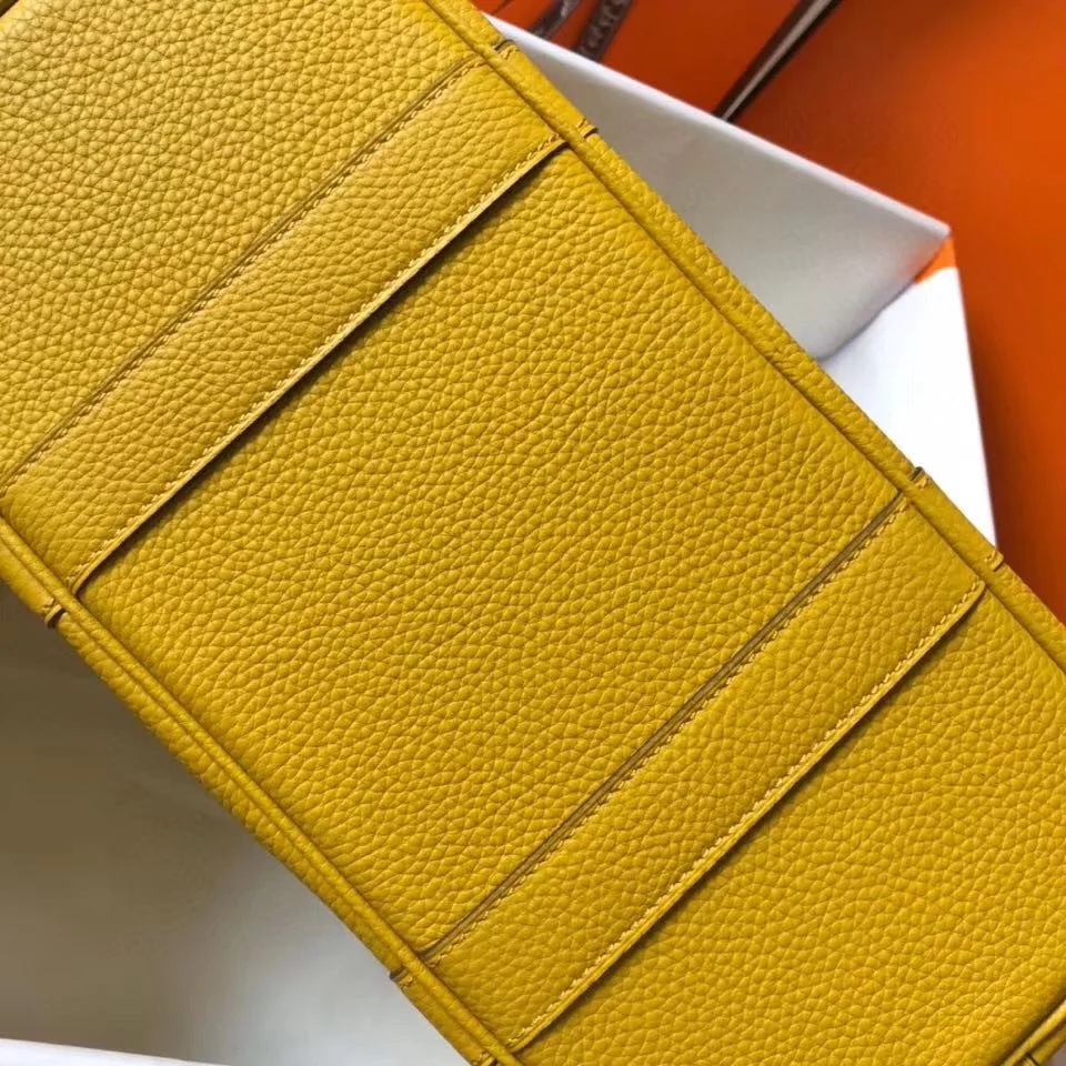 Hermes Garden Party 30 Bag In Yellow Taurillon Leather – HW076