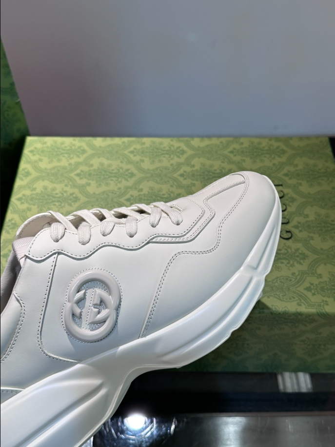 Gucci Rhyton White Leather Sneaker – GCC173