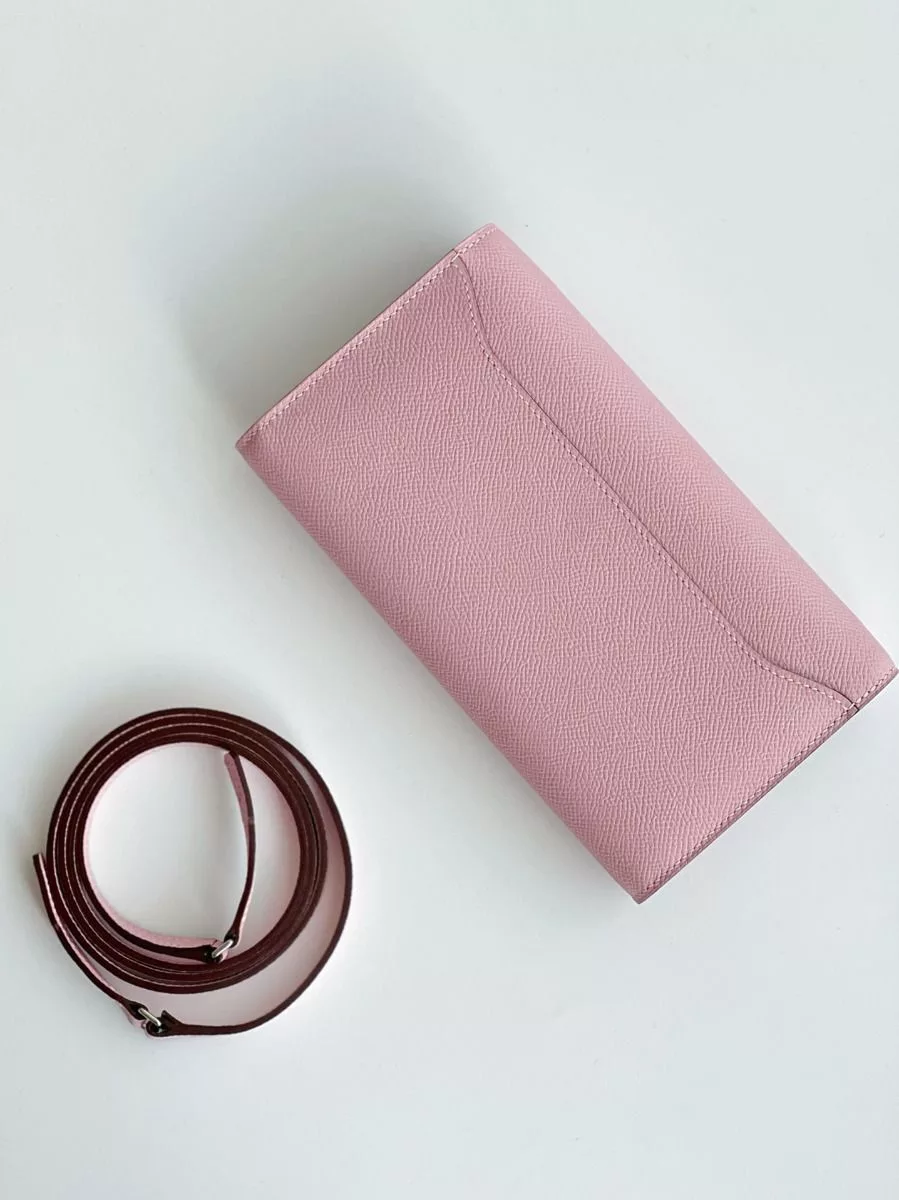 Hermes Constance To Go Wallet in Pink Epsom Calfskin – HW179