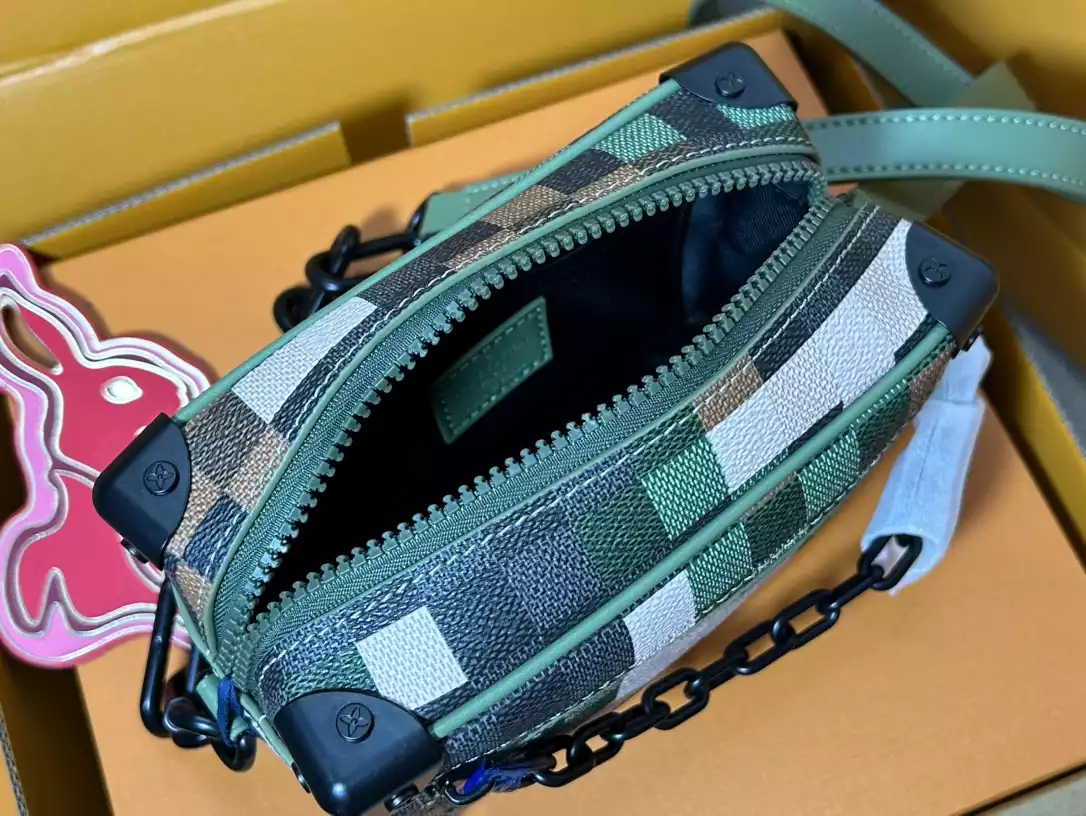 Mini Soft Trunk Green Damoflage Coated Canvas M24581 – LW234