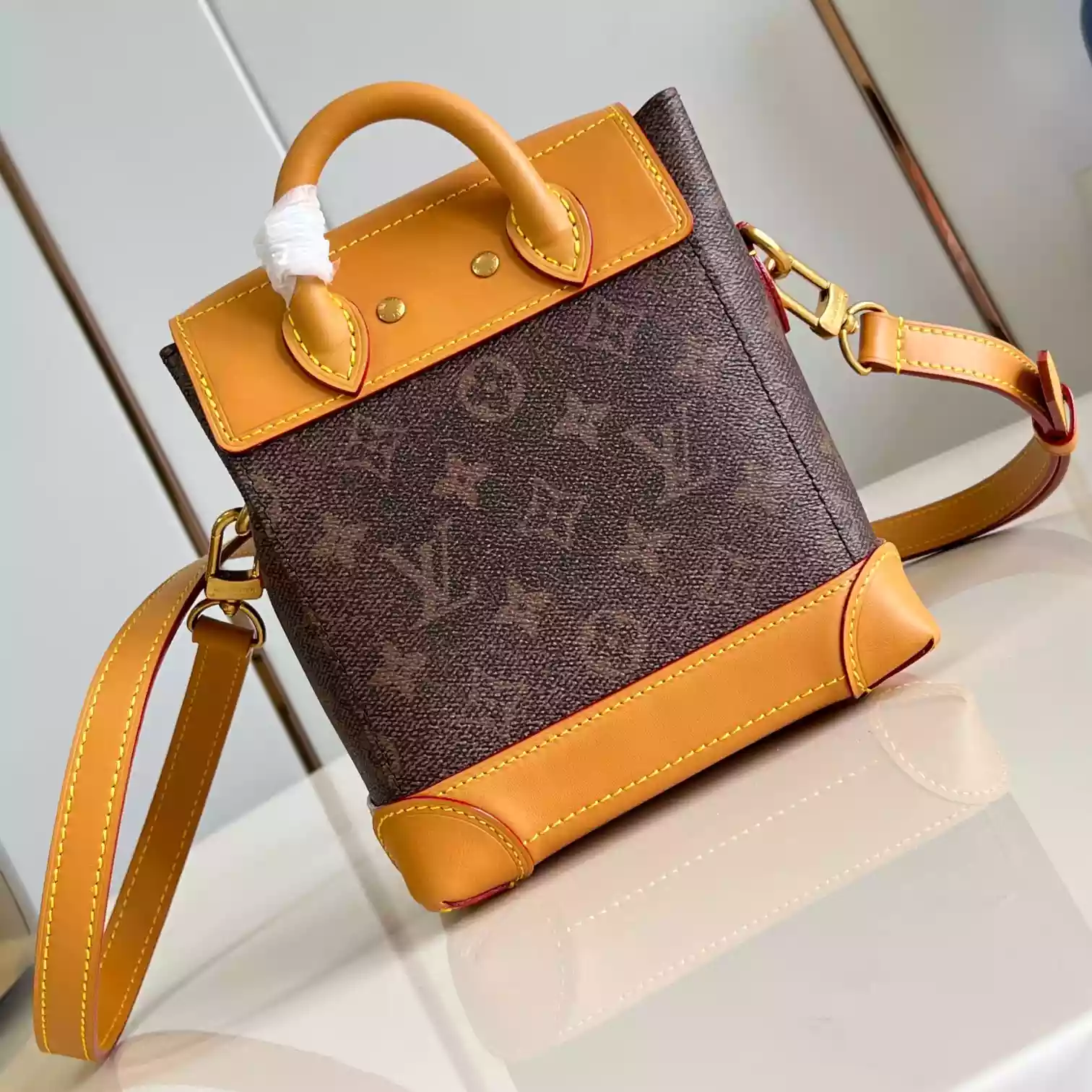 STEAMER 15 BROWN MONOGRAM DUST CANVAS M11630 – LW436