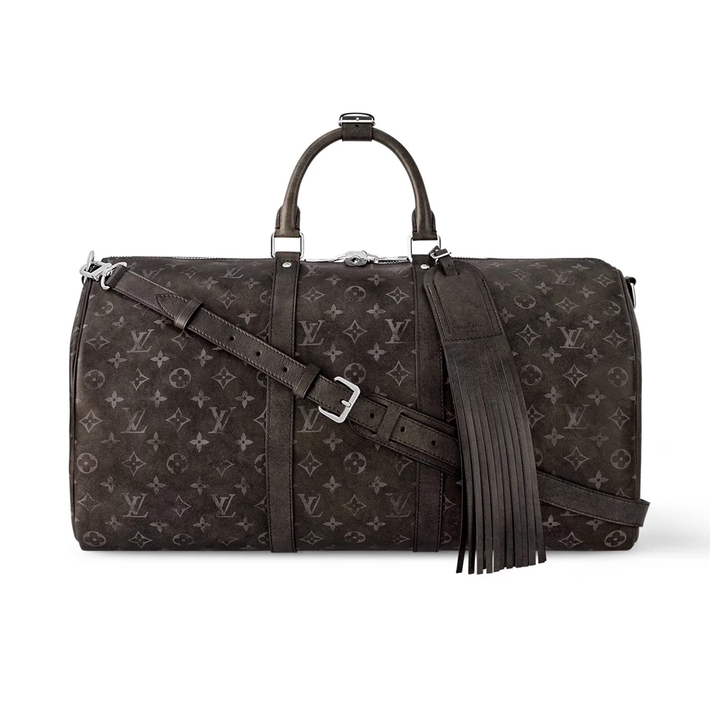 Louis Vuitton Keepall 50cm Leather Bag in Black – LW189