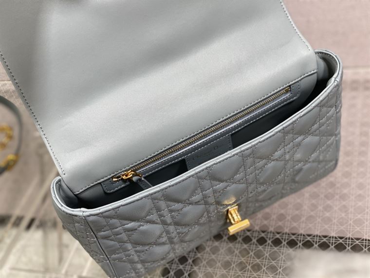 DIOR MEDIUM DIOR CARO BAG BLUE SUPPLE CANNAGE CALFSKIN – DOB108