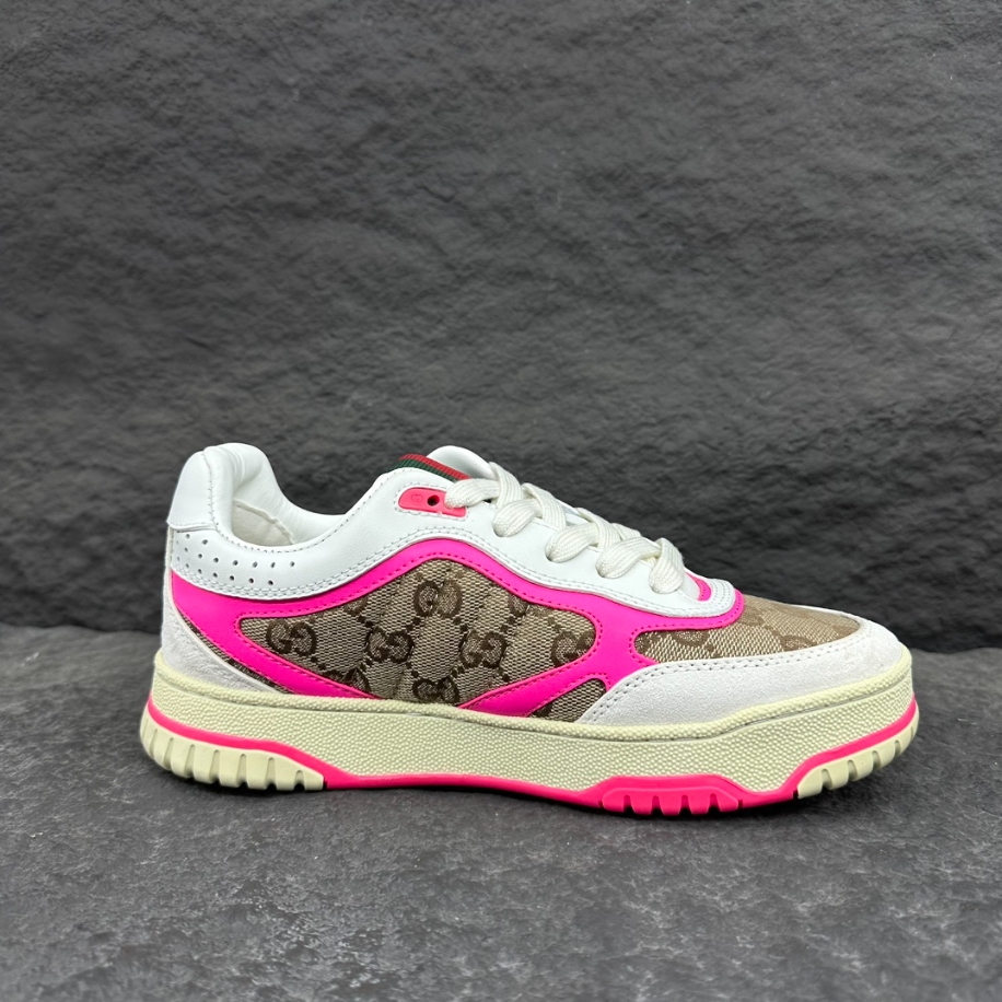 Gucci Wmns Re-Web Sneaker ‘GG Canvas – Beige Fuchsia’ – GCC156