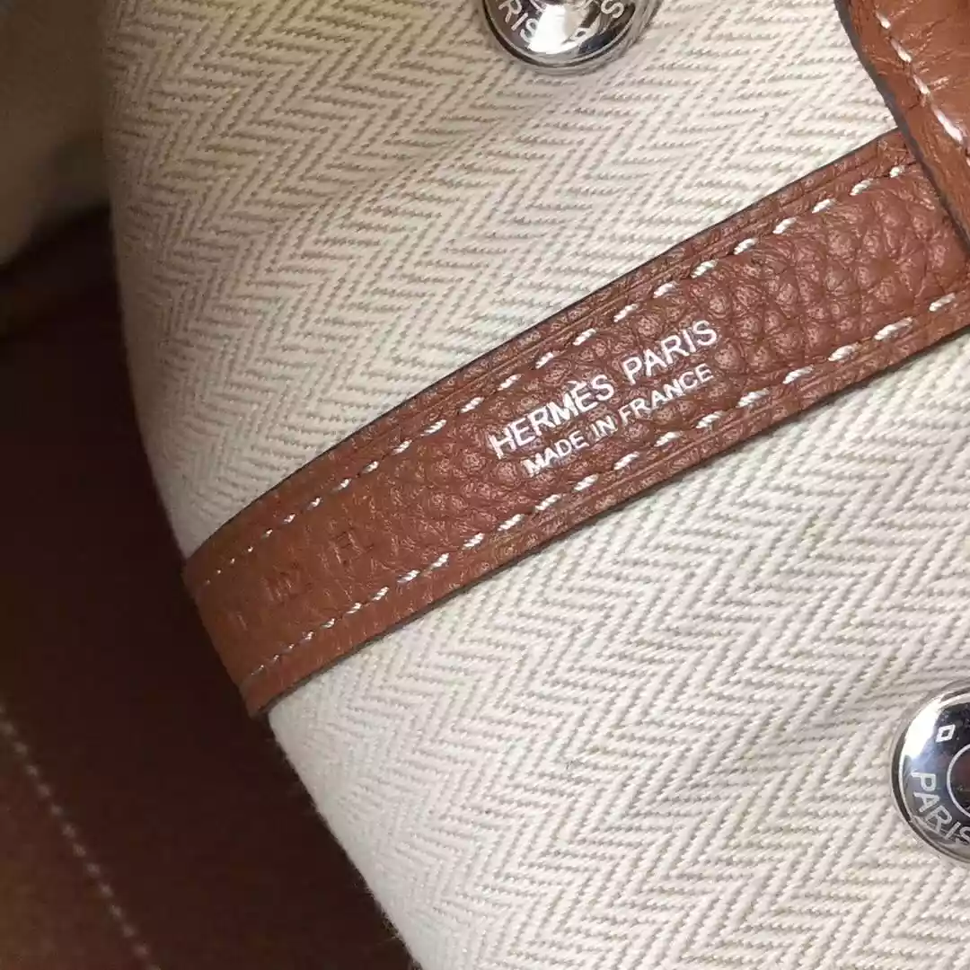 Hermes Garden Party 30 Bag In Gold Taurillon Leather – HW082