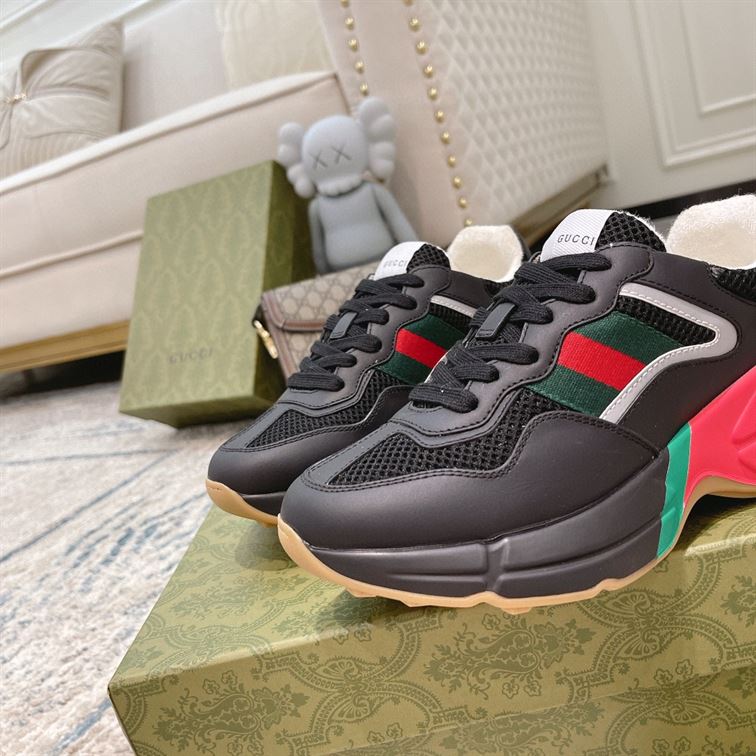 GUCCI RHYTON SNEAKER IN RED BLACK – GCC099