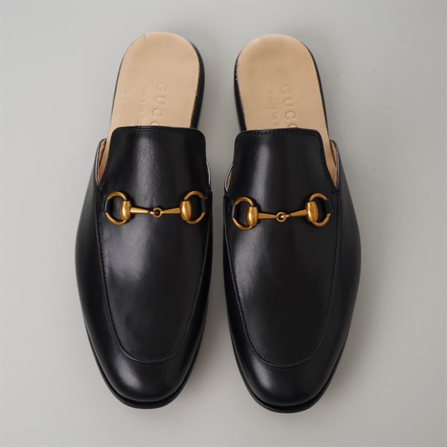 GUCCI BLACK PRINCETOWN SLIPPERS – GL041