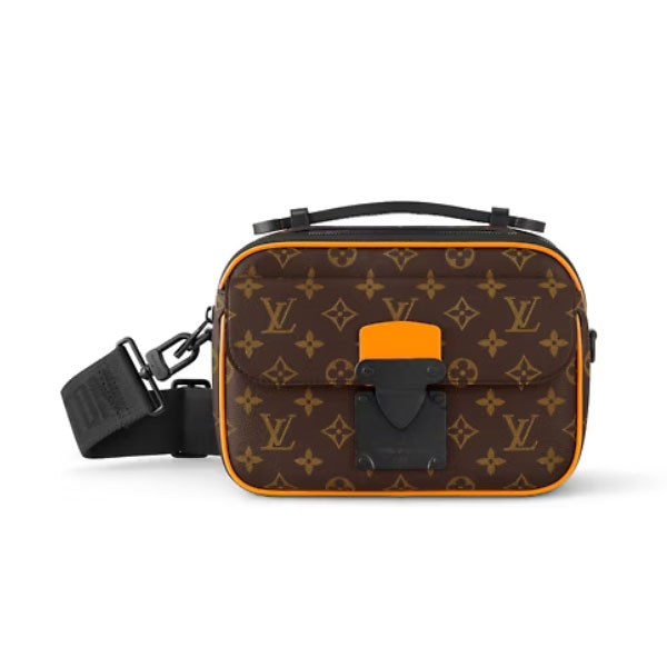 LOUIS VUITTON S LOCK MESSENGER MONOGRAM MACASSAR – LVB056