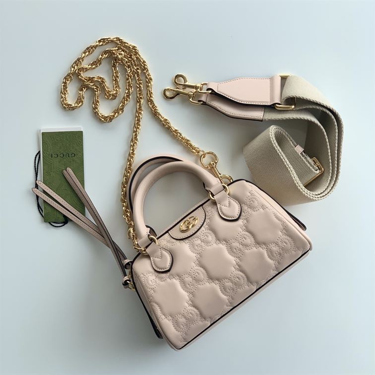GUCCI GG MATELASSE MINI BAG IN BEIGE LEATHER – GB68