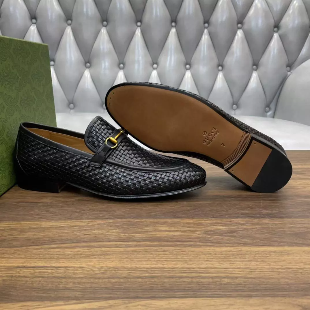 MEN’S HORSEBIT LOAFERS BLACK – GL116