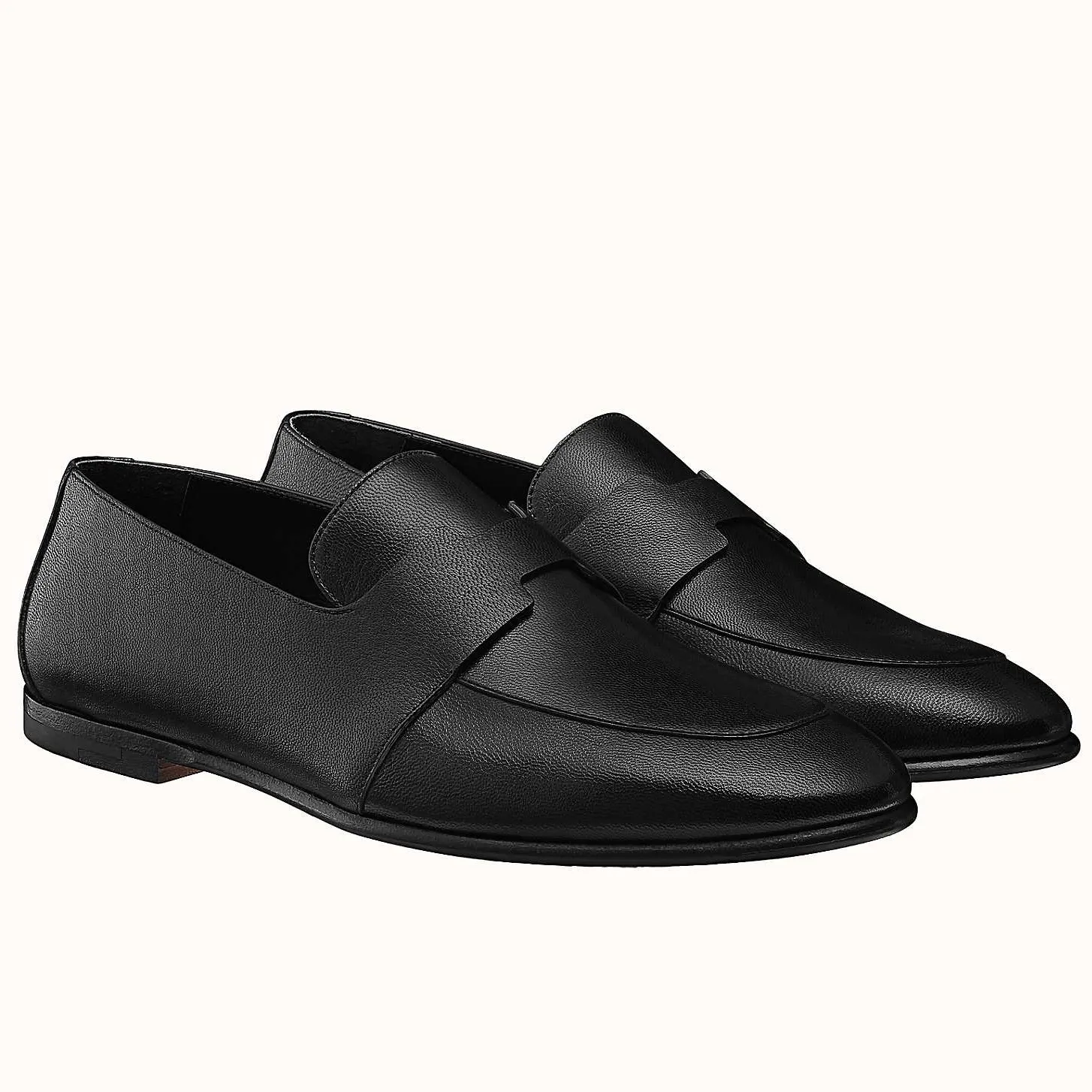 Hermes Women’s Ancora Loafers In Black Goatskin – HM080