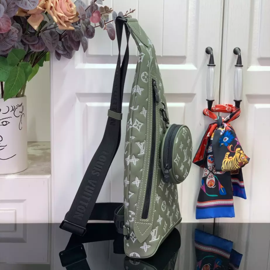 Louis Vuitton Duo Slingbag Olive Green Monogram Shadow – LW152