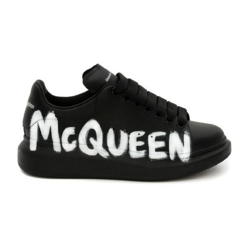 ALEXANDER MCQUEEN GRAFFITI OVERSIZED SNEAKER IN BLACK – ALD021