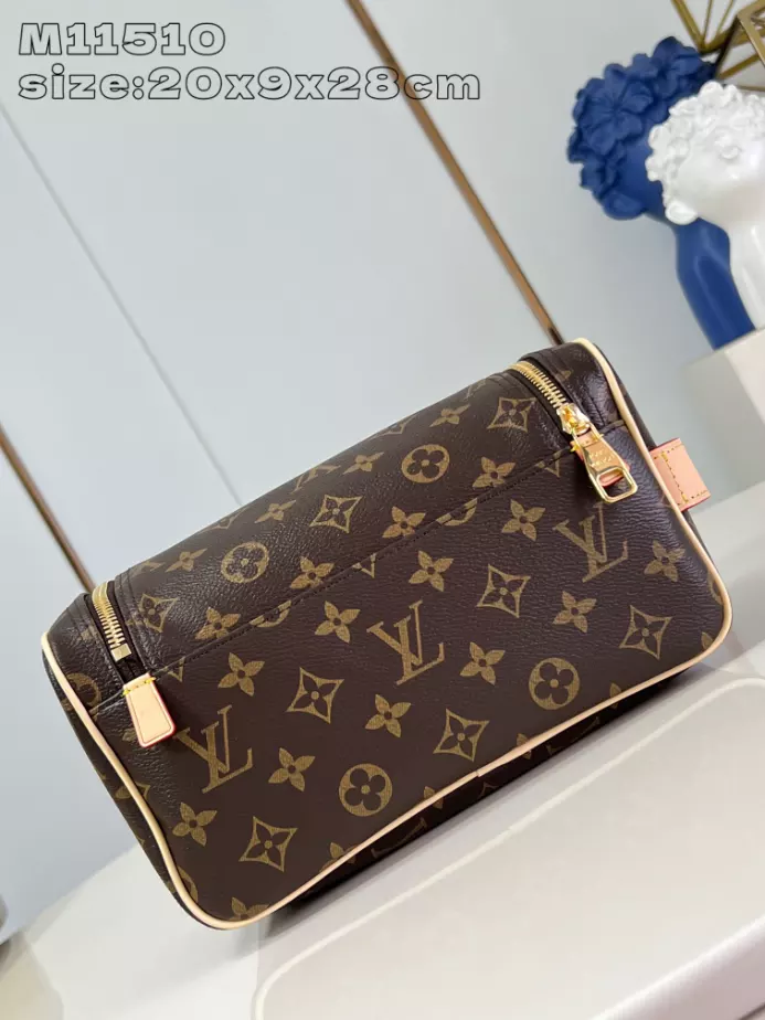 Louis Vuitton Toiletry Bag Brown Monogram Eclipse Canvas – LW150
