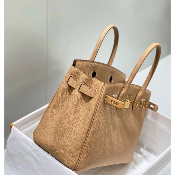 Hermes Birkin 30cm Bag In Chai Clemence Leather GHW – HW001