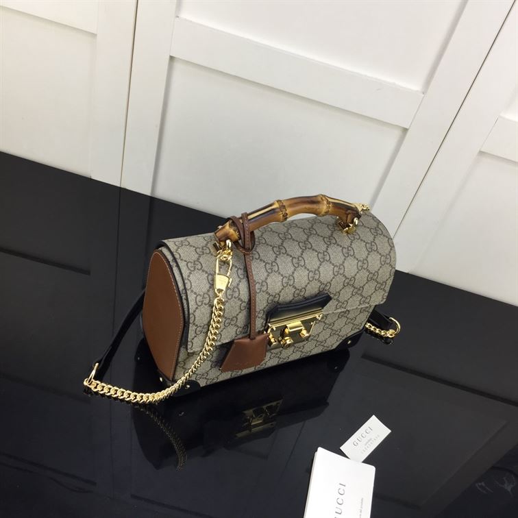 GUCCI PADLOCK GG SMALL BAMBOO SHOULDER BAG – GB86