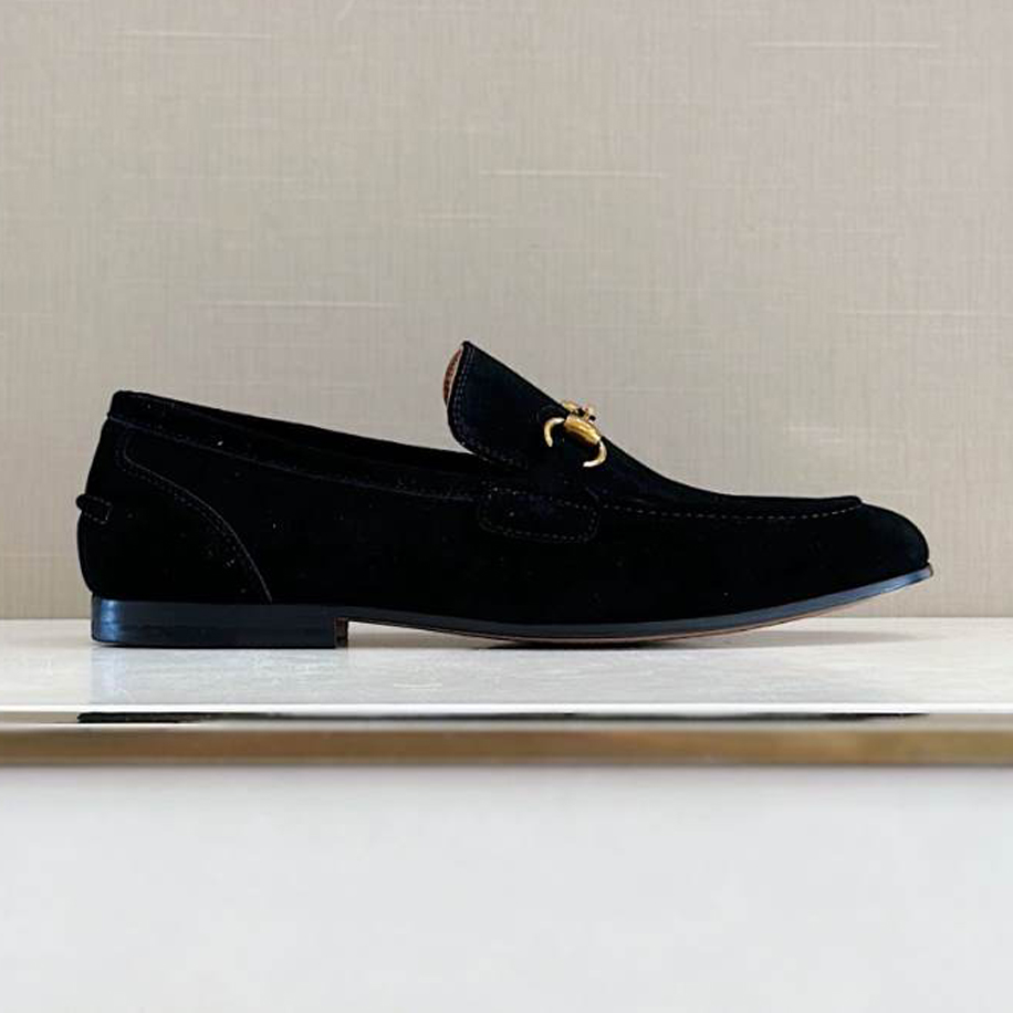 Gucci Horsebit Black Suede Loafer – GL087