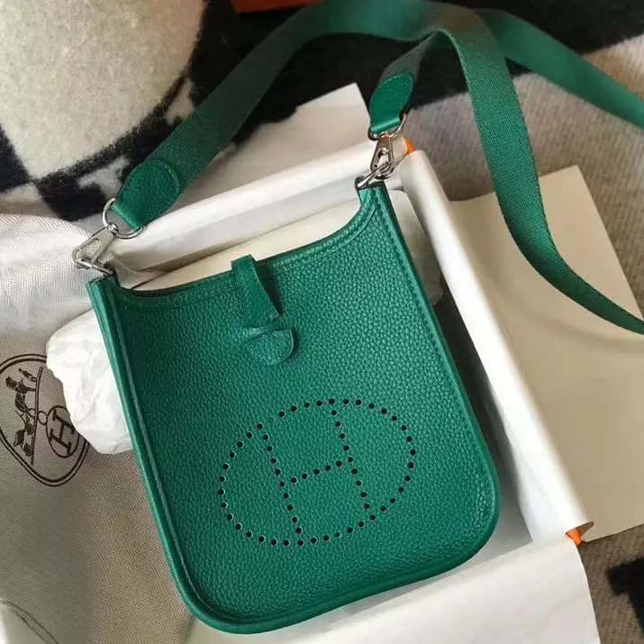 Hermes Evelyne III TPM Bag In Vert Vertigo Clemence Leather – HW056