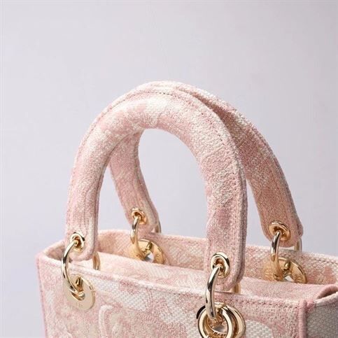 DIOR MEDIUM LADY D-LITE PINK BAG – DOB011