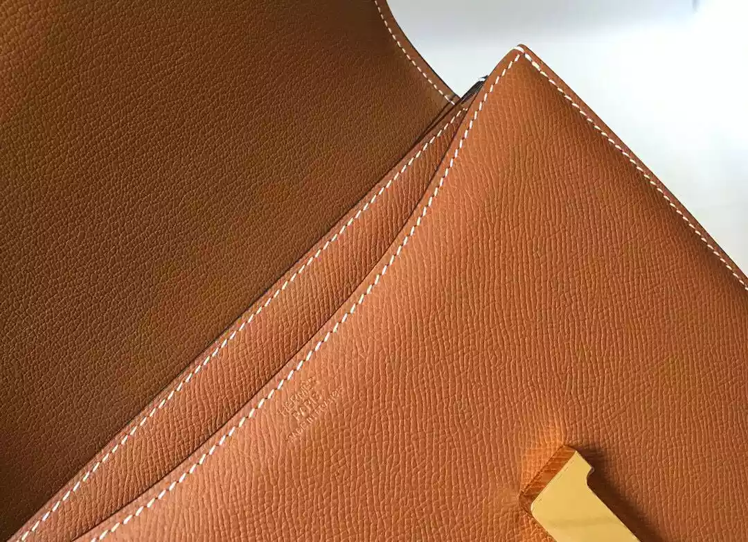 Hermes Brown Constance MM 24cm Epsom Leather Bag – HW037