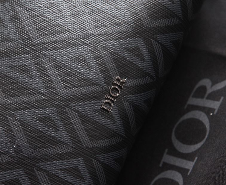 DIOR LINGOT 22 BAG BLACK CD DIAMOND CANVAS – DIO015