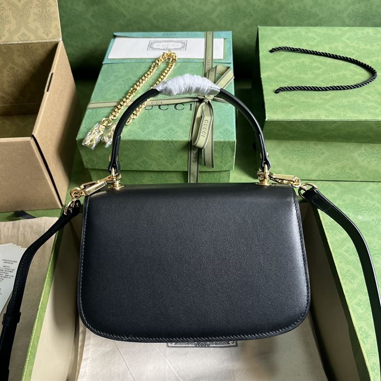 GUCCI BLONDIE TOP HANDLE BLACK BAG – GB06
